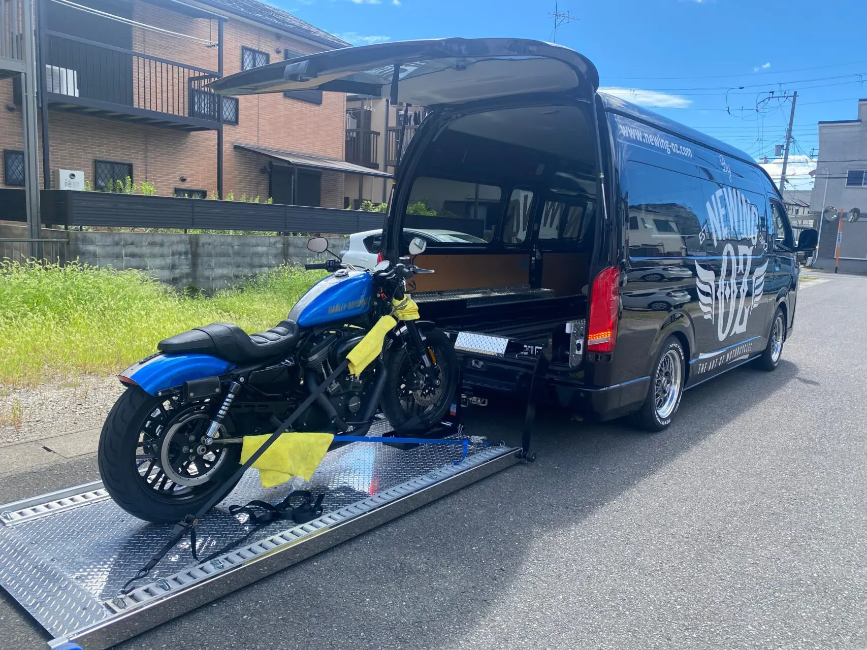 OZ by NEWING ハーレースポーツスターSの豪快な納車と、いつでも OZ by NEWING ハーレースポーツスターSの豪快な納車と、いつでも